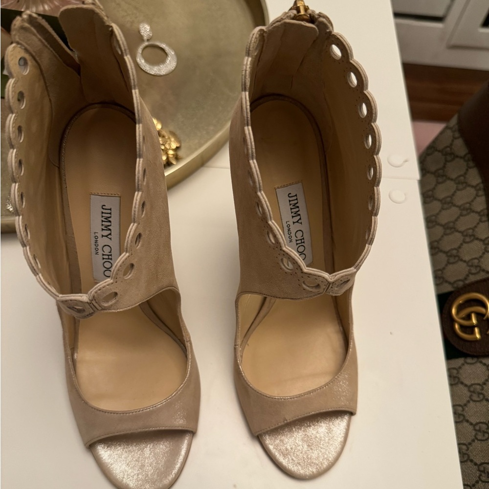 Jimmy Choo Suede Heels NWOT